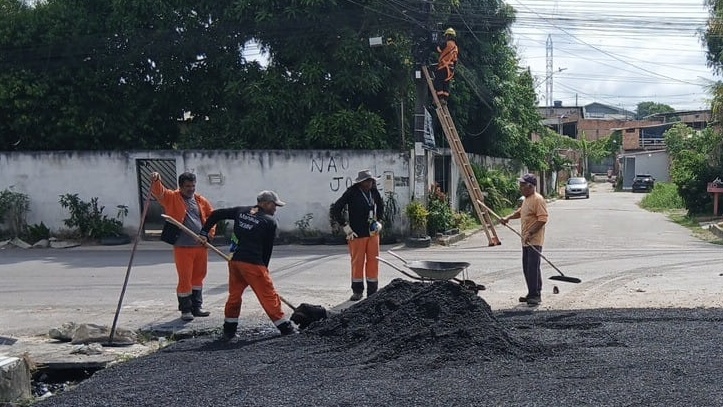 Prefeitura de Manaus renova rua Santa Apolinária e leva dignidade aos moradores do bairro Monte das Oliveiras
