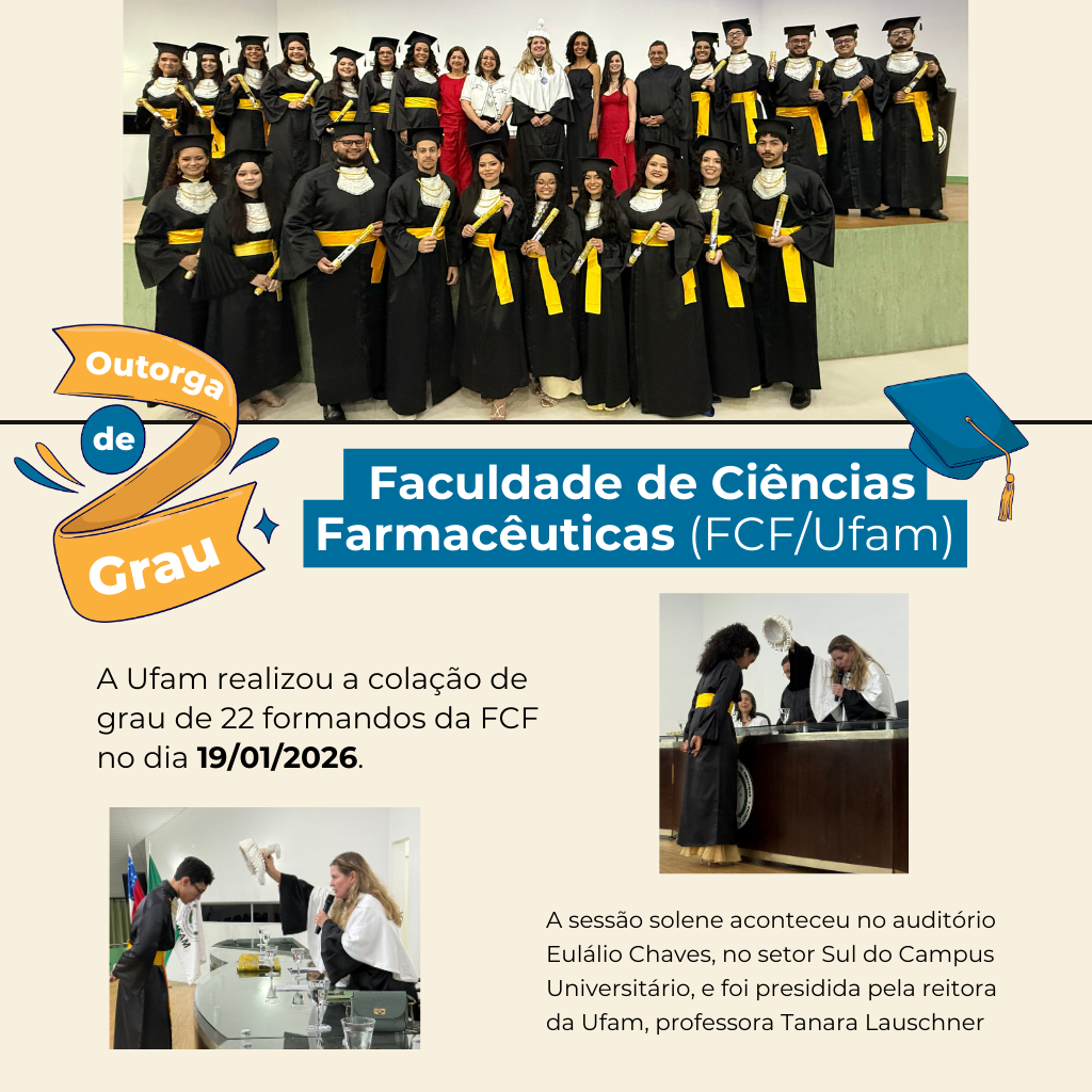Sociedade recebe 22 farmacêuticos formados pela Ufam