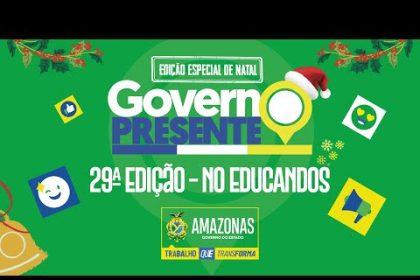 AO VIVO 20/12 | 29ª edição do programa Governo Presente