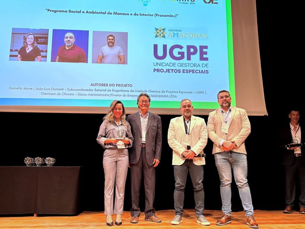 Prosamin+ recebe prêmio nacional por inovação em Engenharia e Infraestrutura Prosamin+ recebe prêmio nacional por inovação em Engenharia e Infraestrutura