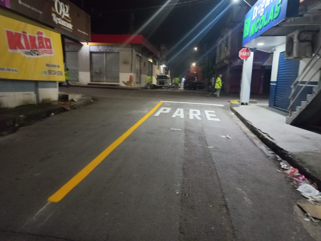 Sinalização viária na zona Oeste da capital Sinalização viária na zona Oeste da capital