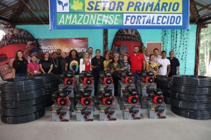 Sepror entrega 25 motores estacionários e equipamentos à Fepiam para apoiar produção rural dos povos indígenas