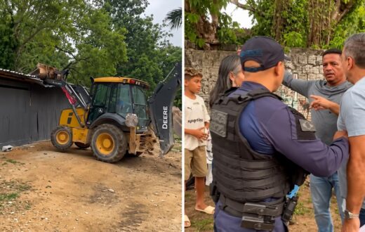 Moradores contestam ocupação de área prevista para rua e córrego em Manaus